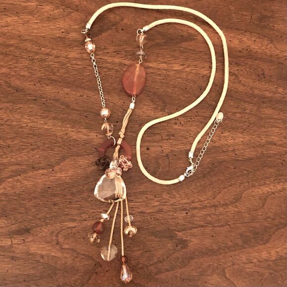 Cara NY | Multi-Color Crystal Beaded Necklace | 40” Adjustable - Picture 1 of 3